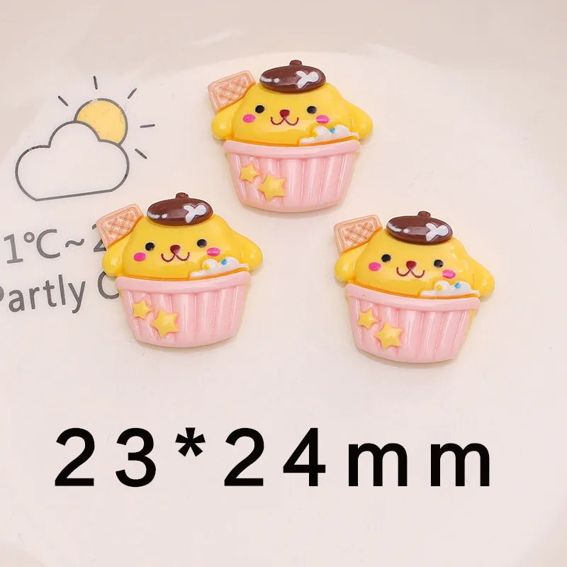 10 Accessoires en Résine Chat & Lapin | Thème Glace & Boisson d'Été - DIY Bijoux, Décoration Charms - KAWAII FAVIE