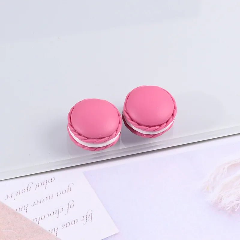 12/24 Pièces Macarons en Résine Kawaii | Cabochons Plats Miniatures pour DIY Bijoux, Décoration Téléphone - KAWAHIP Charms - KAWAII FAVIE