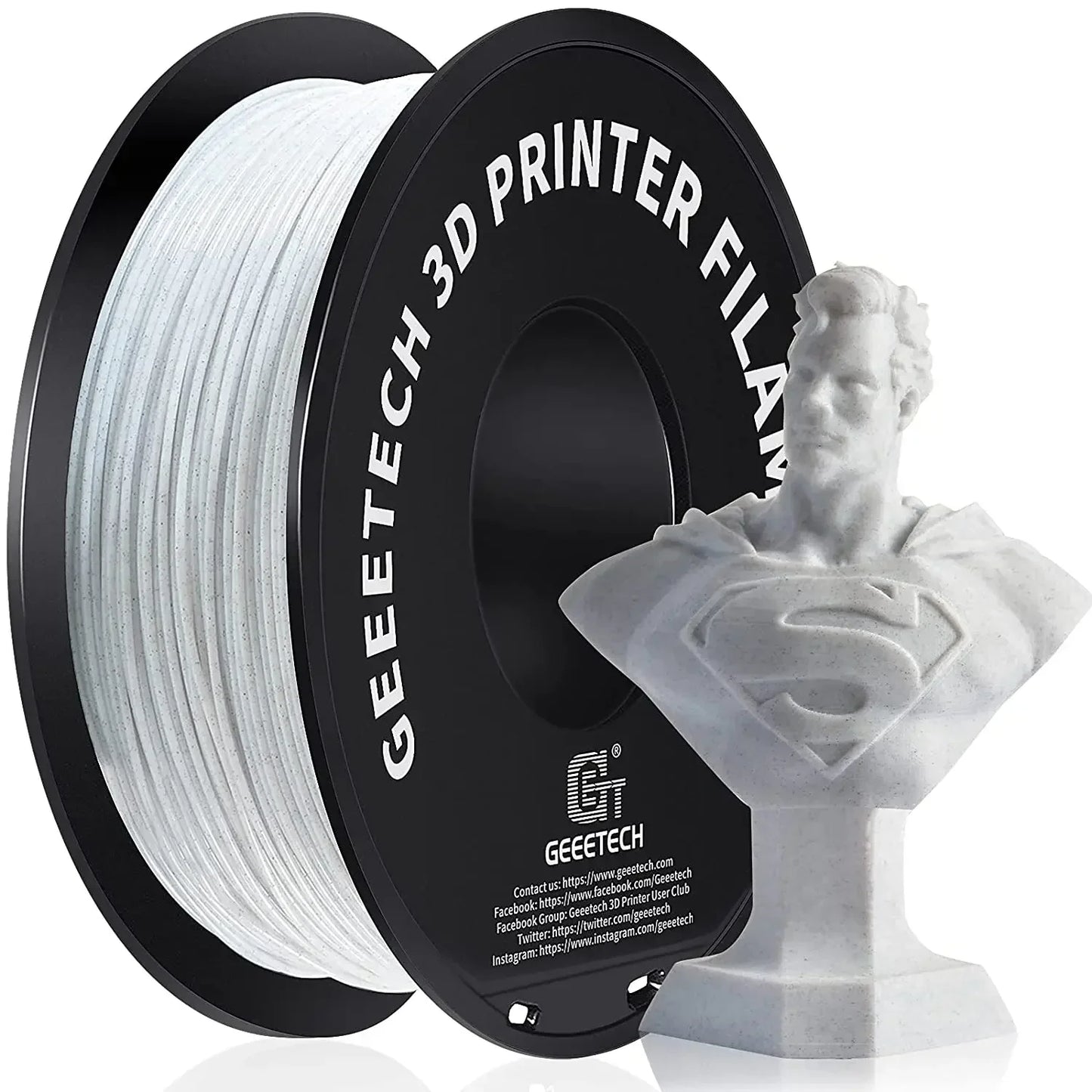 Filament PLA Standard Geeetech 1.75mm - 1kg - Haute Précision (±0.03mm) - Compatible Toutes Imprimantes FDM