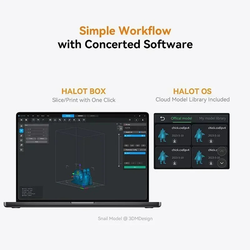 IMPRIMANTE 3D RÉSINE CREALITY HALOT R6 - Idéale pour Débutants • Facilité d'Utilisation • Connexion Wi-Fi