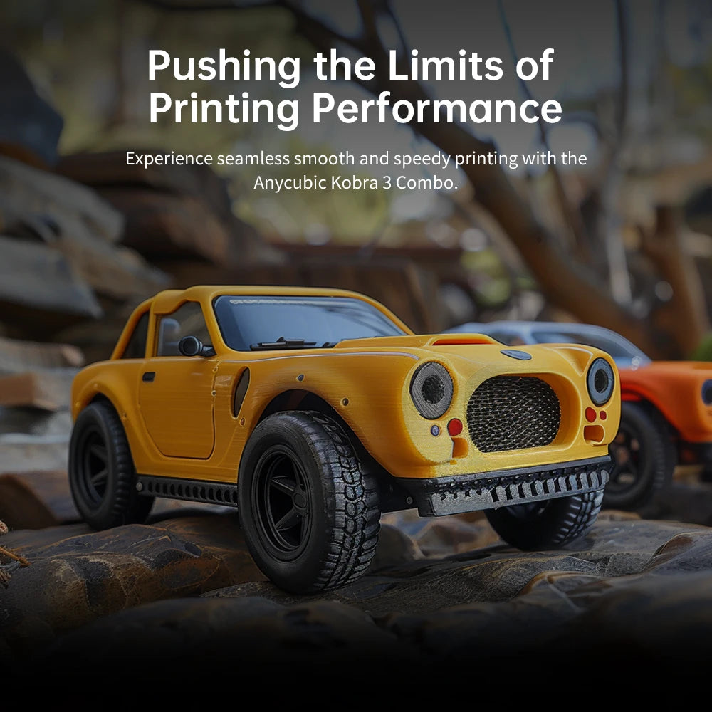 ANYCUBIC Kobra 3 Combo MULTICOLOR 3D PRINTER - Up to 8 Colors • Ultra-Fast Speed 600 mm/s
