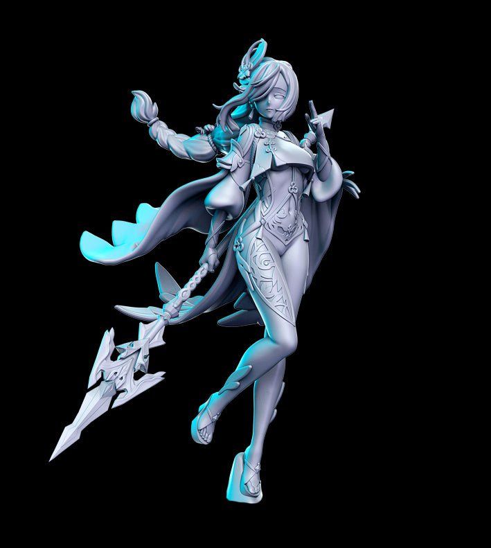 Fichier STL à Imprimer - Modèle 3D Shenhe Skyward Spine - Genshin Impact | Formats STL Modèles 3D - KAWAII FAVIE