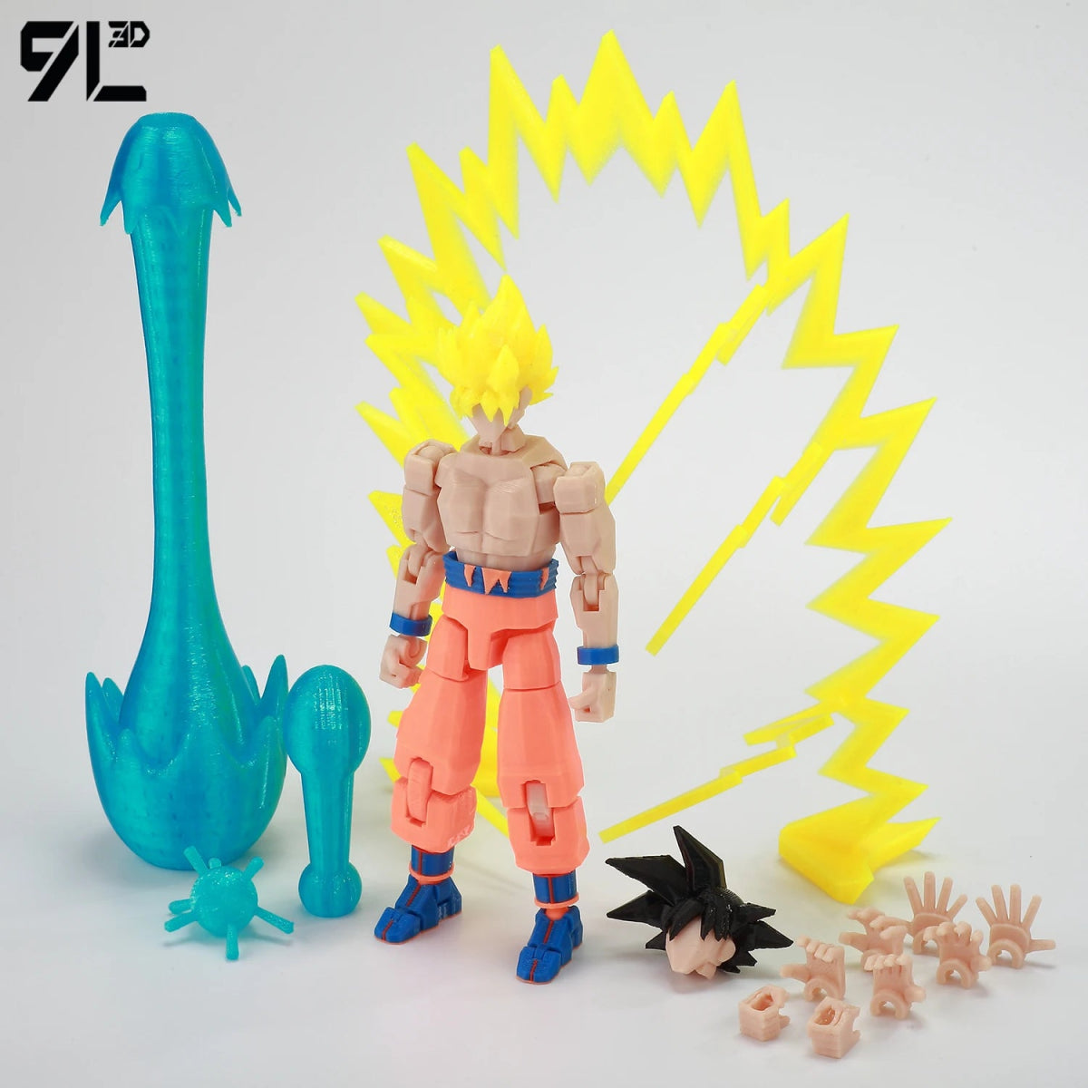 Figurine Dragon Ball Lucky Dummy 13 | 14cm Articulée 30+ Points - Pièces Interchangeables | Impression 3D Jouet 3D - KAWAII FAVIE