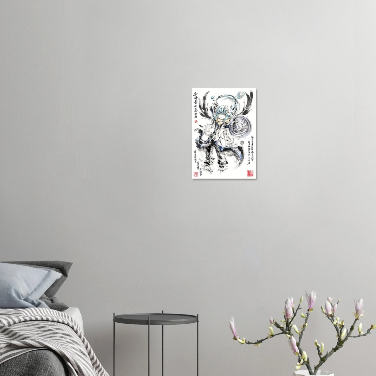 Rimuru Tempest Sumi-e Poster - Slime Reincarnated Art Papier Mat POSTER CADRE- KAWAII FAVIE