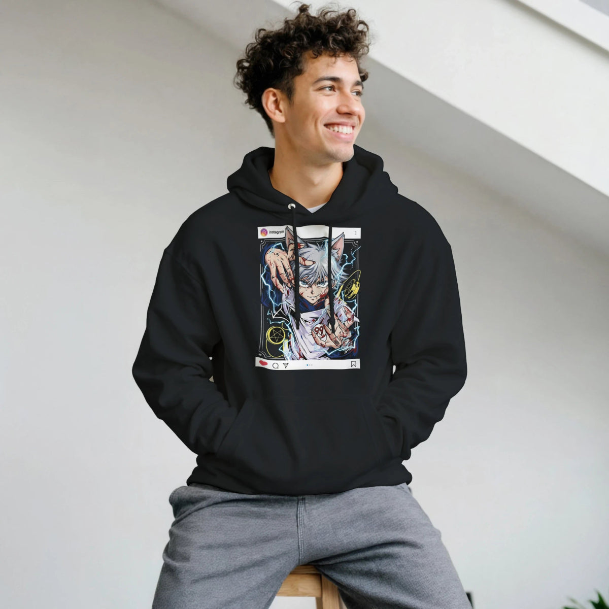 Sweat à Capuche Unisexe Ruka Cos Killua (Hunter×Hunter) - Style Instagram Sweat-shirt - KAWAII FAVIE