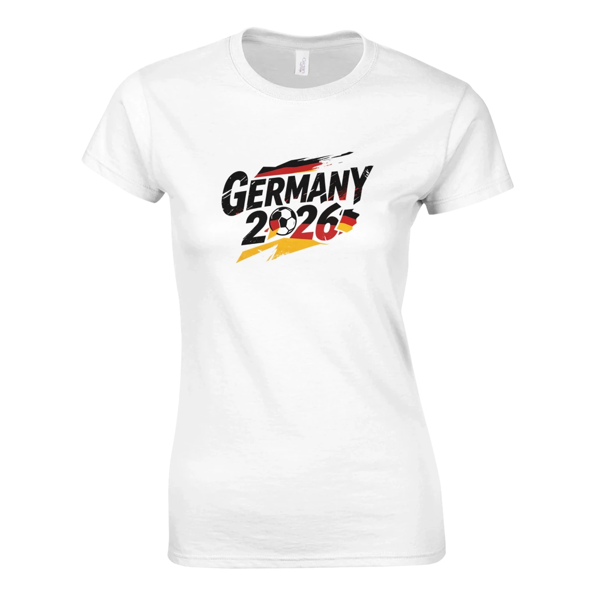 T-shirt Allemagne 2026 - Design Coupe du Monde Football | Maillot Supporters Sélection Nationale pour femme T-shirt - KAWAII FAVIE