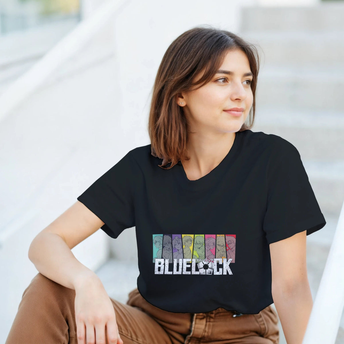 T-shirt Unisexe Coton Lourd | Blue Lock - Équipe Complète T-shirt - KAWAII FAVIE