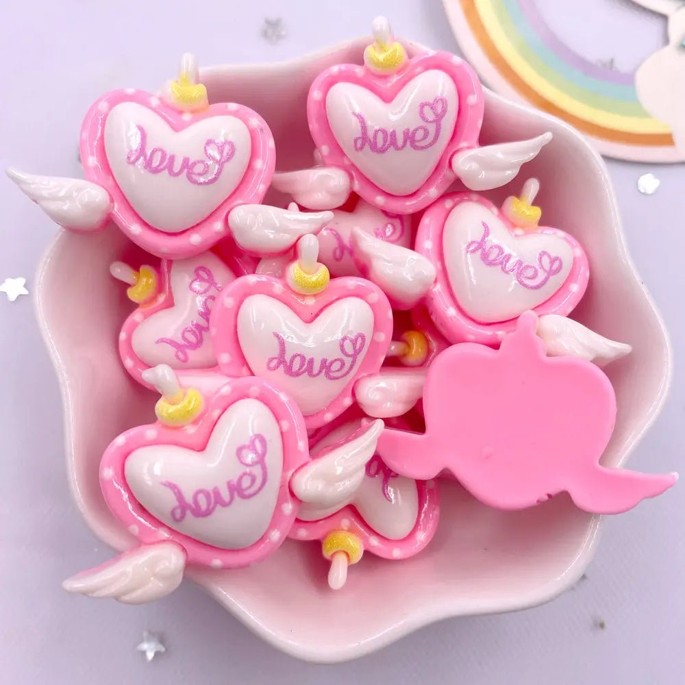 10 Accessoires en Résine Kawaii 3D | Cœurs, Donuts, Nœuds - DIY, Décoration, Cadeau KAWAHIP Charms - KAWAII FAVIE