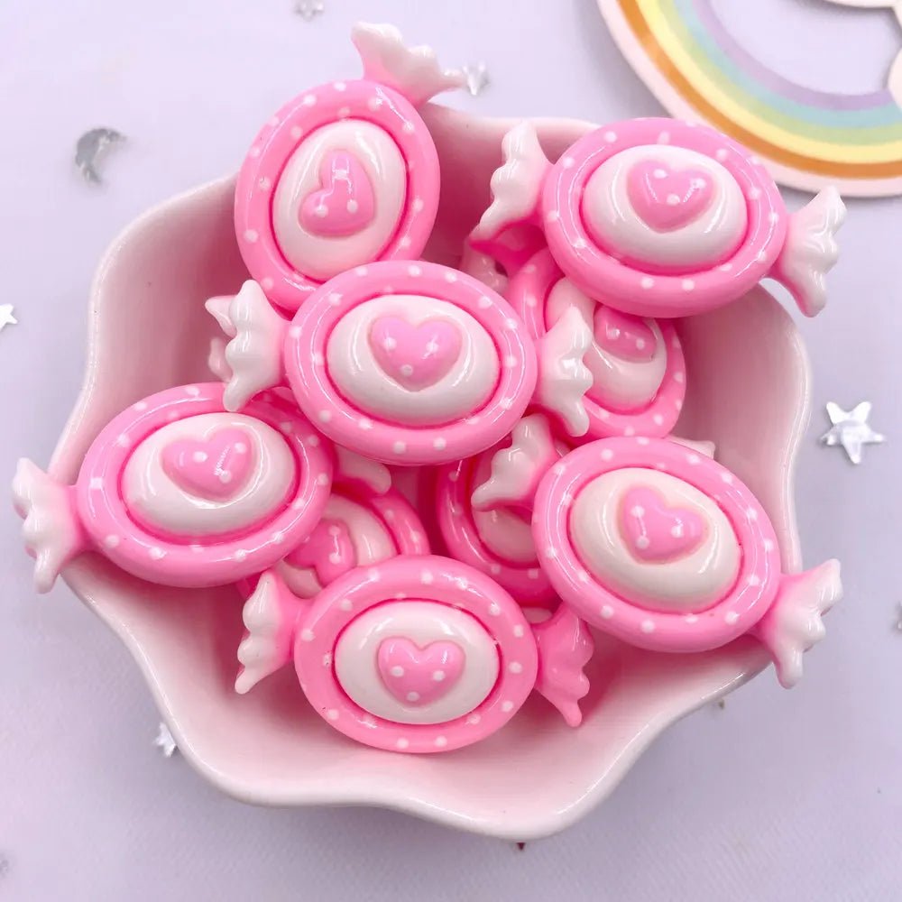 10 Accessoires en Résine Kawaii 3D | Cœurs, Donuts, Nœuds - DIY, Décoration, Cadeau KAWAHIP Charms - KAWAII FAVIE