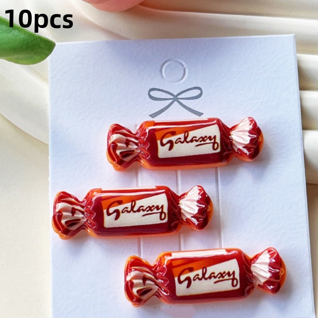 10 Charmes en Résine Simulation Bonbon Mignons | Accessoires DIY pour Bijoux, Colliers, Bracelets - KAWAHIP Charms - KAWAII FAVIE
