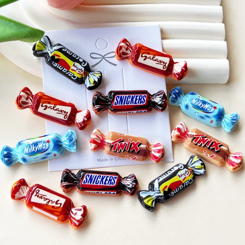 10 Charmes en Résine Simulation Bonbon Mignons | Accessoires DIY pour Bijoux, Colliers, Bracelets - KAWAHIP Charms - KAWAII FAVIE