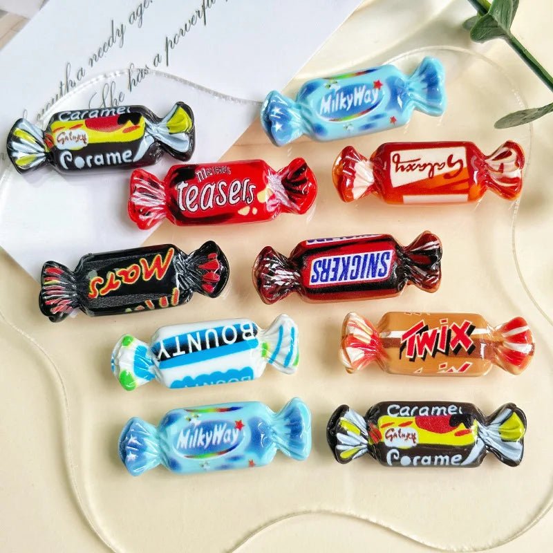 10 Charmes en Résine Simulation Bonbon Mignons | Accessoires DIY pour Bijoux, Colliers, Bracelets - KAWAHIP Charms - KAWAII FAVIE
