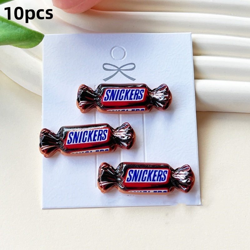 10 Charmes en Résine Simulation Bonbon Mignons | Accessoires DIY pour Bijoux, Colliers, Bracelets - KAWAHIP Charms - KAWAII FAVIE