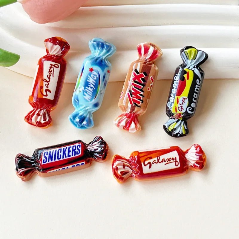 10 Charmes en Résine Simulation Bonbon Mignons | Accessoires DIY pour Bijoux, Colliers, Bracelets - KAWAHIP Charms - KAWAII FAVIE
