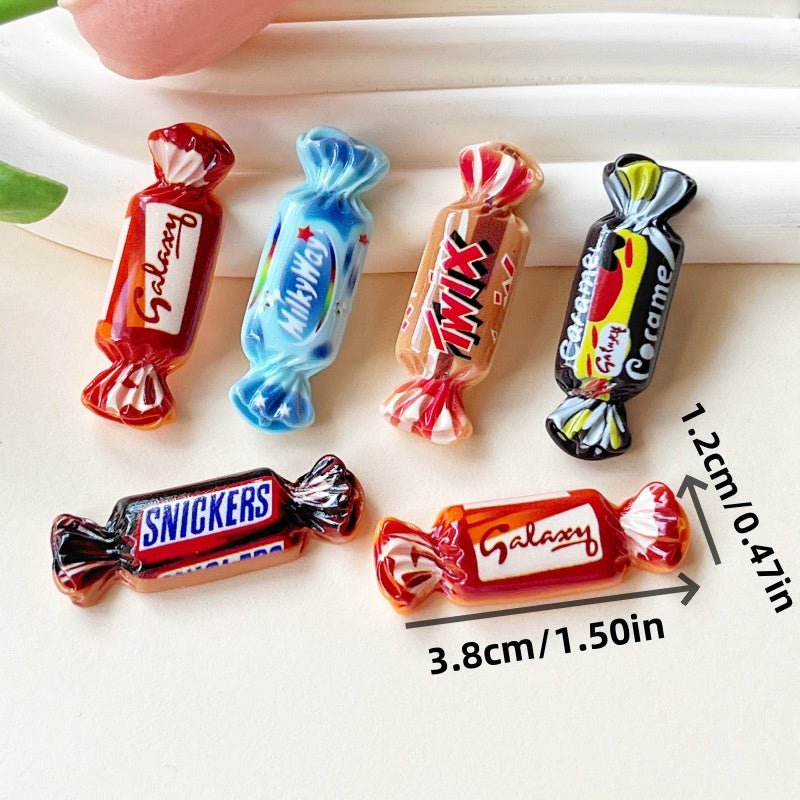 10 Charmes en Résine Simulation Bonbon Mignons | Accessoires DIY pour Bijoux, Colliers, Bracelets - KAWAHIP Charms - KAWAII FAVIE