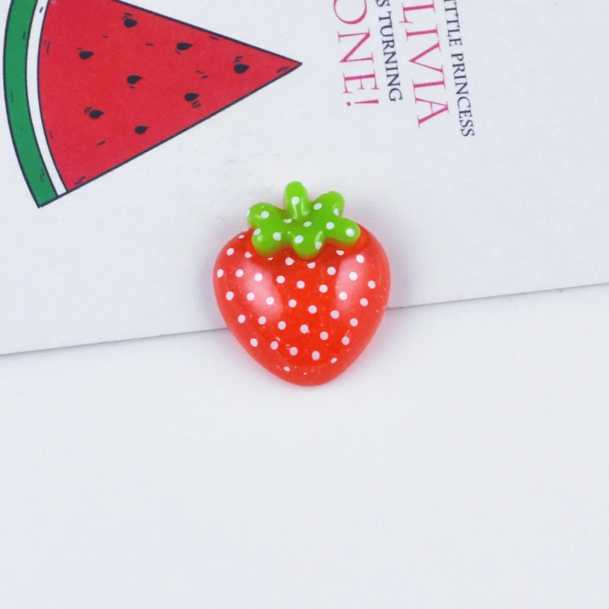 10 Charms Fraises en Résine | Dos Plat 17x19mm pour Slime, Décoration & DIY - KAWAHIP Charms - KAWAII FAVIE