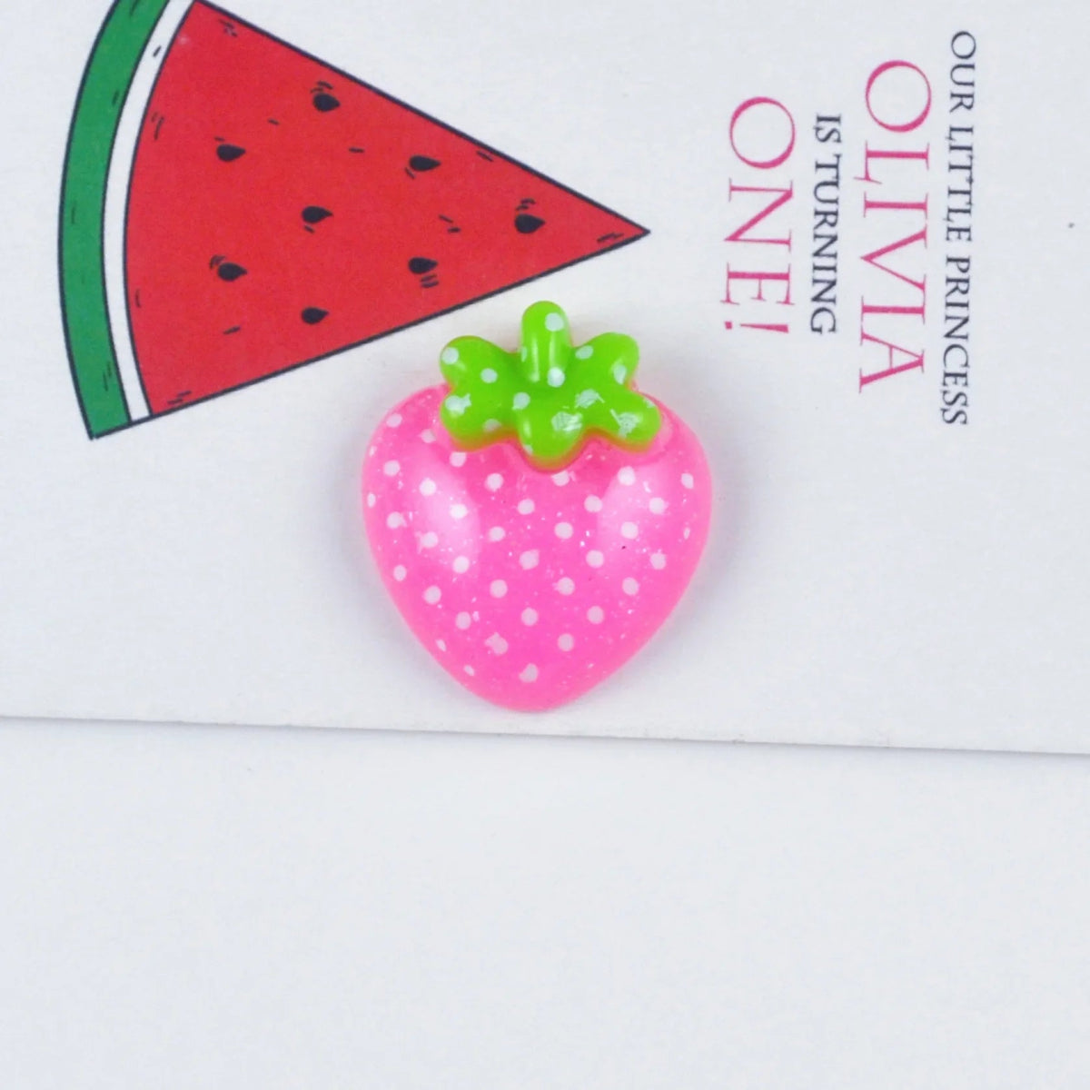 10 Charms Fraises en Résine | Dos Plat 17x19mm pour Slime, Décoration & DIY - KAWAHIP Charms - KAWAII FAVIE