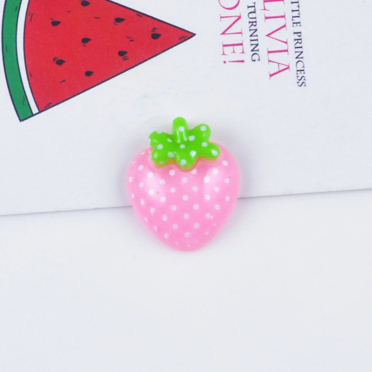 10 Charms Fraises en Résine | Dos Plat 17x19mm pour Slime, Décoration & DIY - KAWAHIP Charms - KAWAII FAVIE