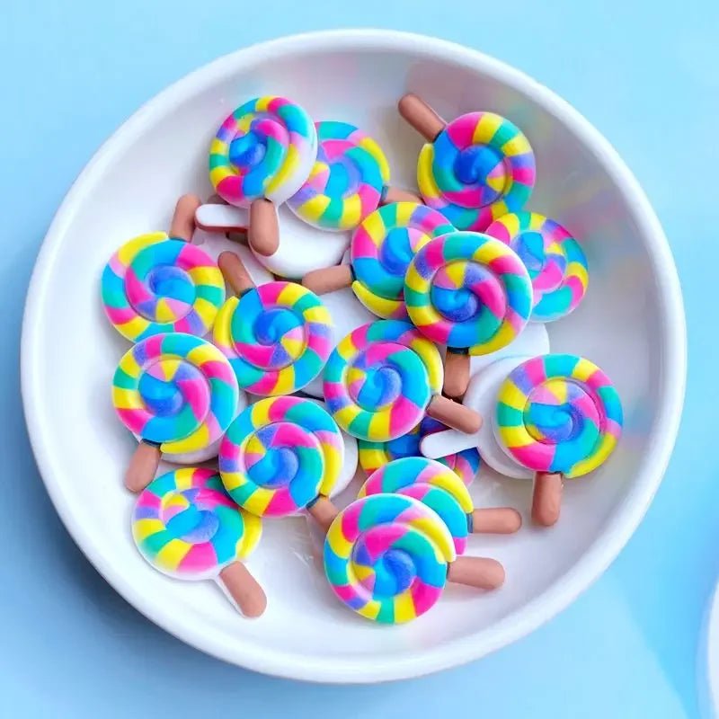 10 Mini Glaces Cartoon en Résine | Dos Plat pour Scrapbooking, DIY - Accessoires de Décoration KAWAHIP Charms - KAWAII FAVIE