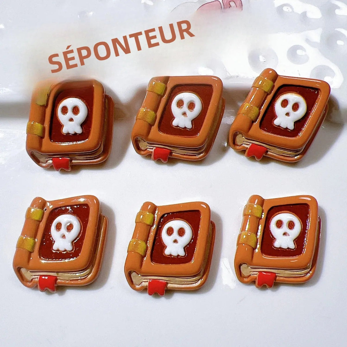10 Perles en Résine 3D Pirates & Crânes Cartoon | Dos Plat - DIY, Mariage, Halloween, Bijoux KAWAHIP Charms - KAWAII FAVIE