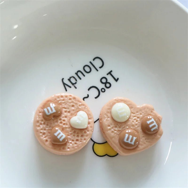 10 Pièces Cœurs en Résine Bonbon Arc - en - Ciel | Charms 3D pour DIY, Décoration Téléphone, Accessoires - KAWAHIP Charms - KAWAII FAVIE