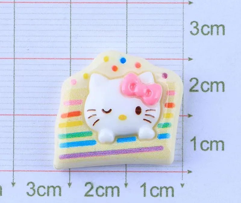 10Pcs Accessoires en Résine Sanrio | Charms Décoratifs Personnalisables - DIY, Collection, Cadeau Charms - KAWAII FAVIE
