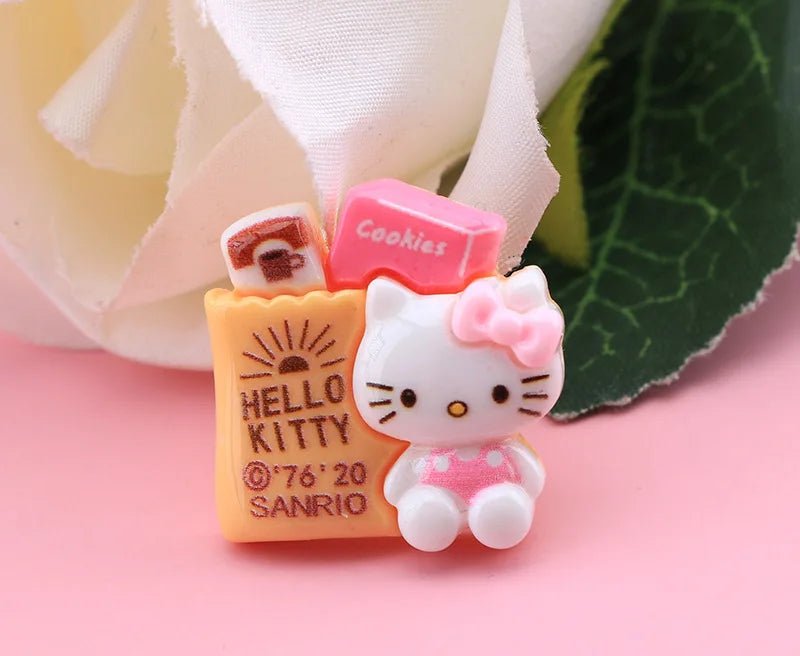 10Pcs Accessoires en Résine Sanrio | Charms Décoratifs Personnalisables - DIY, Collection, Cadeau Charms - KAWAII FAVIE
