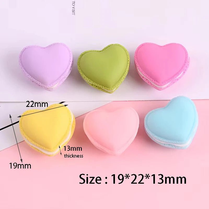 12/24 Pièces Macarons en Résine Kawaii | Cabochons Plats Miniatures pour DIY Bijoux, Décoration Téléphone - KAWAHIP Charms - KAWAII FAVIE