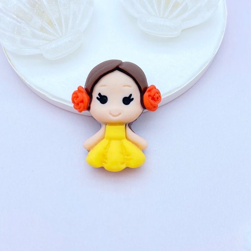 20 Mini Cabochons en Résine Princesse & Héros de Film | Dos Plat - DIY, Scrapbooking, Décoration KAWAHIP Charms - KAWAII FAVIE