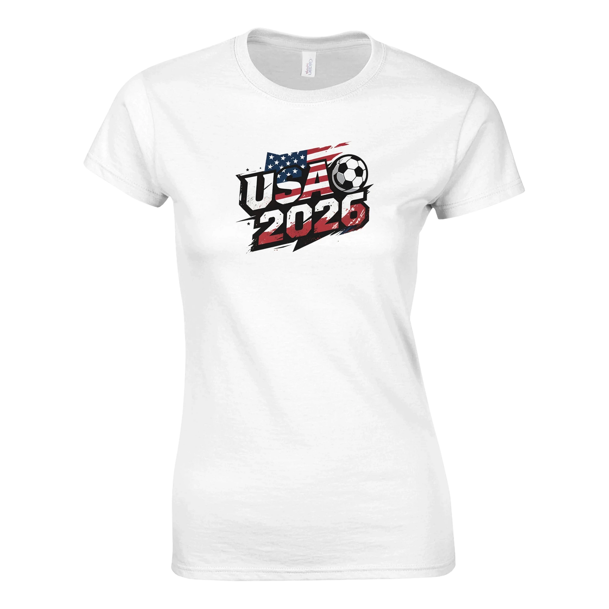 T-shirt Uruguay 2026 - Design Coupe du Monde Football | Maillot Supporters Sélection Nationale pour femme