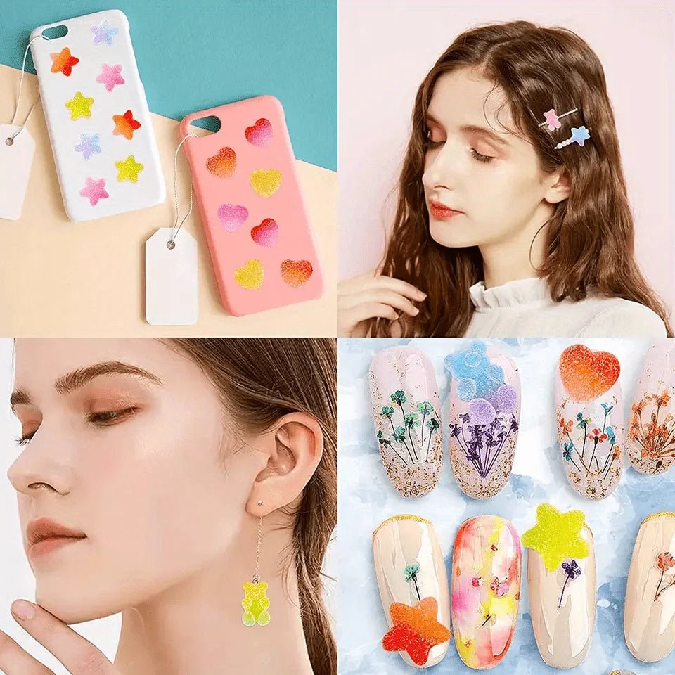 50 Charmes Bonbon Assortis | Perles Plates en Résine Gélifiée Souple - DIY, Coques Téléphone, Nail Art KAWAHIP Charms - KAWAII FAVIE