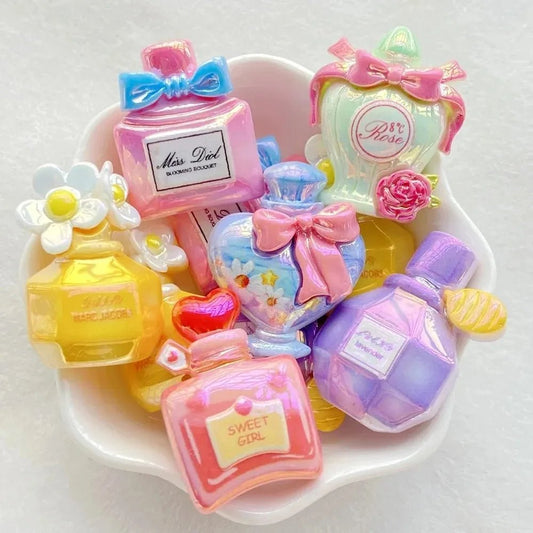 6 Bouteilles de Parfum en Résine | Série Cartoon, Thème Musical - DIY Bijoux, Décoration KAWAHIP Charms - KAWAII FAVIE