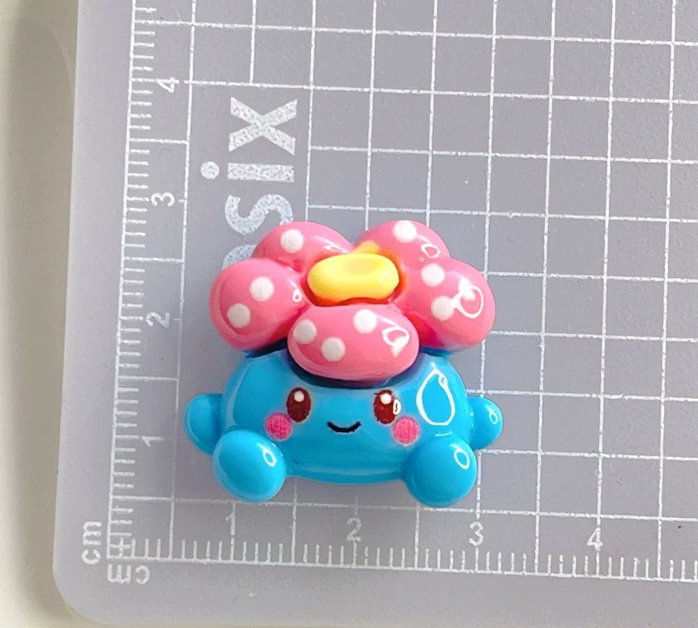 6pcs accessoires DIY pour bijoux et coque téléphone en résine 3cm | Modèle Collection Pokémon - Miniature Décorative - KAWAHIP Charms - KAWAII FAVIE