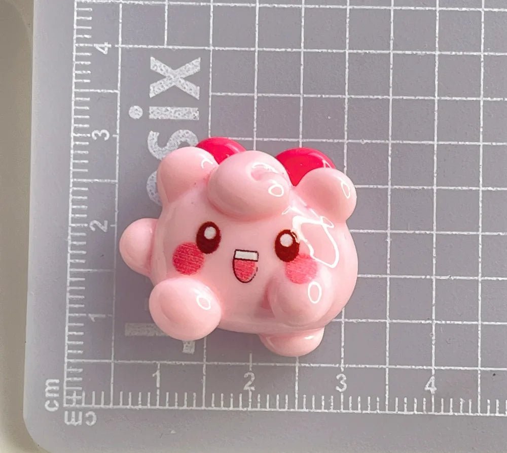 6pcs accessoires DIY pour bijoux et coque téléphone en résine 3cm | Modèle Collection Pokémon - Miniature Décorative - KAWAHIP Charms - KAWAII FAVIE