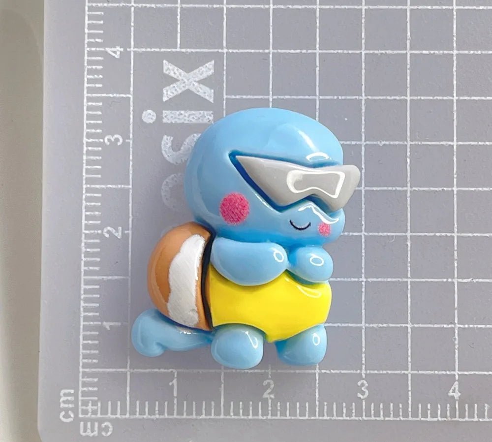 6pcs accessoires DIY pour bijoux et coque téléphone en résine 3cm | Modèle Collection Pokémon - Miniature Décorative - KAWAHIP Charms - KAWAII FAVIE