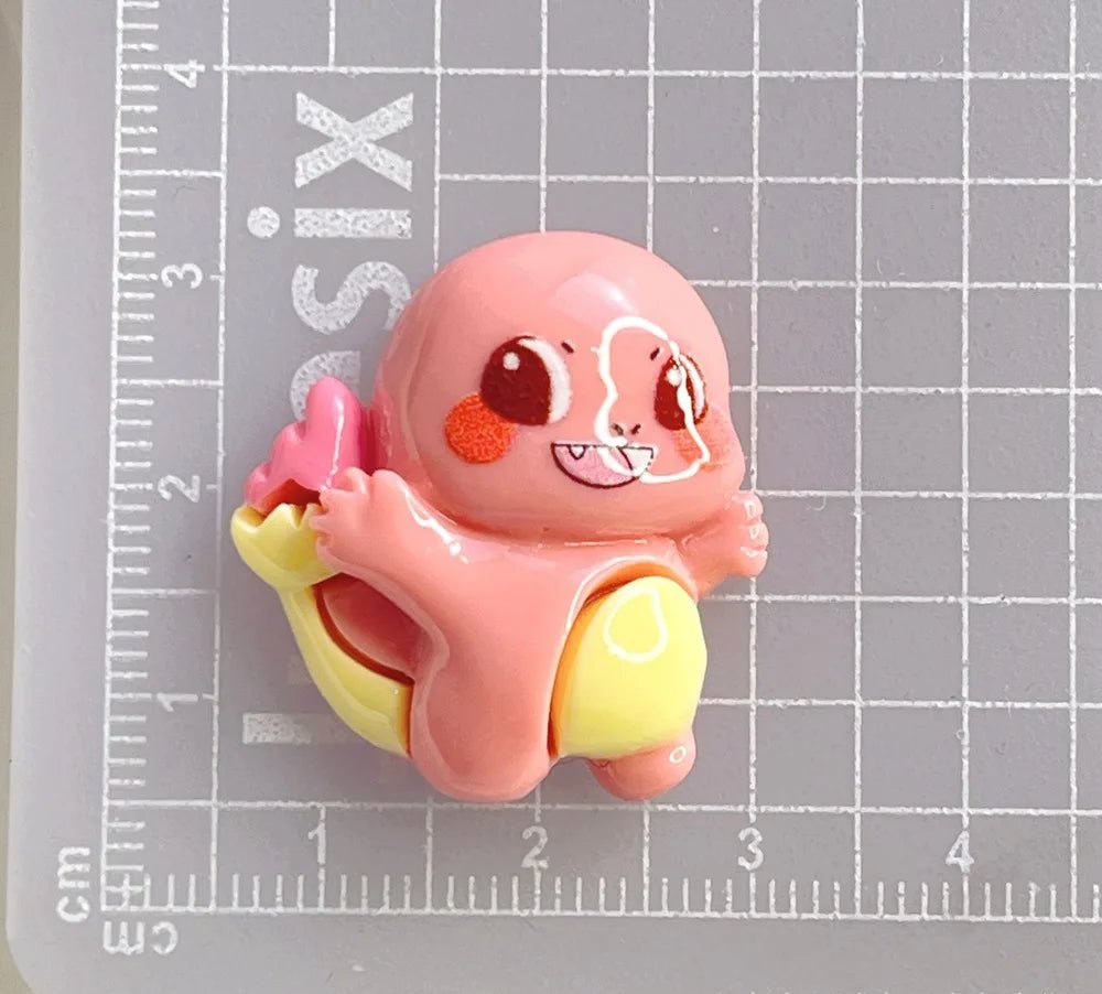 6pcs accessoires DIY pour bijoux et coque téléphone en résine 3cm | Modèle Collection Pokémon - Miniature Décorative - KAWAHIP Charms - KAWAII FAVIE