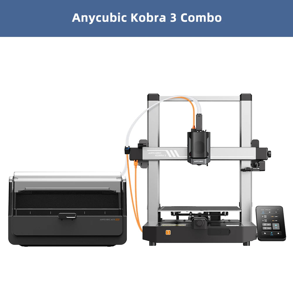 IMPRIMANTE 3D MULTICOLORE ANYCUBIC Kobra 3 Combo - Jusqu'à 8 Couleurs • Vitesse Ultra-Rapide 600 mm/s