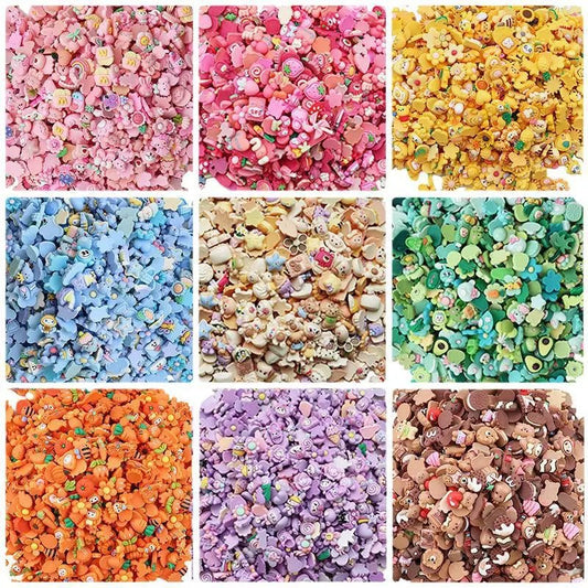 Accessoires en Résine DIY KAWAHIP | Décoration Mobile Créative - Lot de 50 Pièces Cartoon Pastel Charms - KAWAII FAVIE