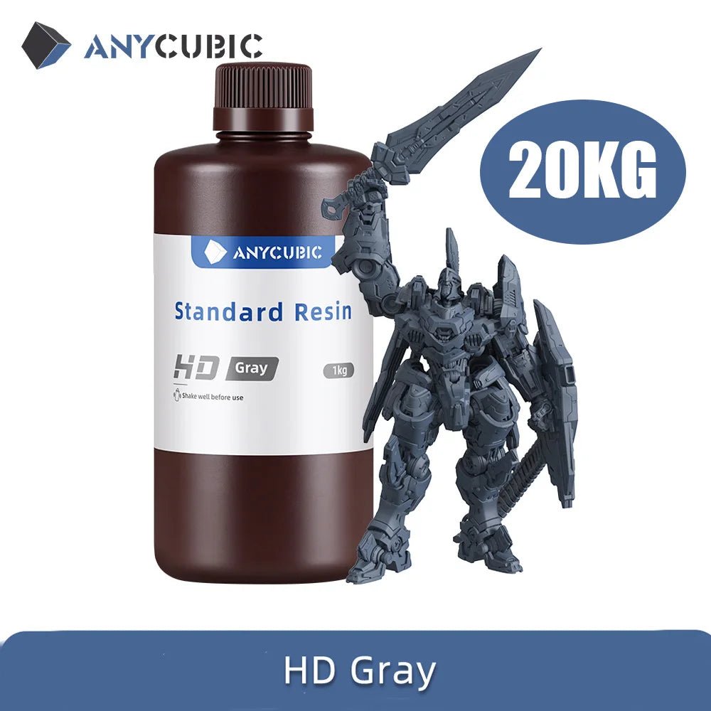 ANYCUBIC Résine Photopolymère Liquide Standard 1kg/10kg 405nm UV LCD/Photon Mono Consommables 3D - KAWAII FAVIE