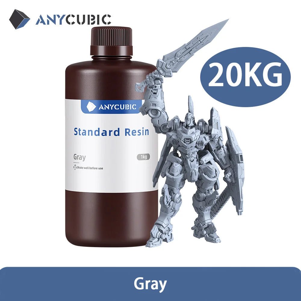 ANYCUBIC Résine Photopolymère Liquide Standard 1kg/10kg 405nm UV LCD/Photon Mono Consommables 3D - KAWAII FAVIE