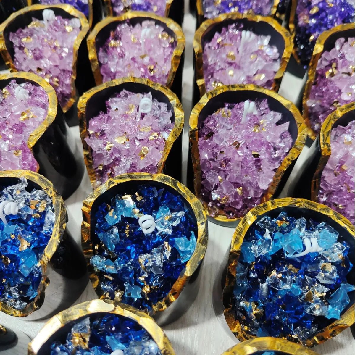 Bougie Aromatique Cristal Ore en Cire de Gel - Décoration de Table et Cadeau Créatif pour Salon bougie - KAWAII FAVIE