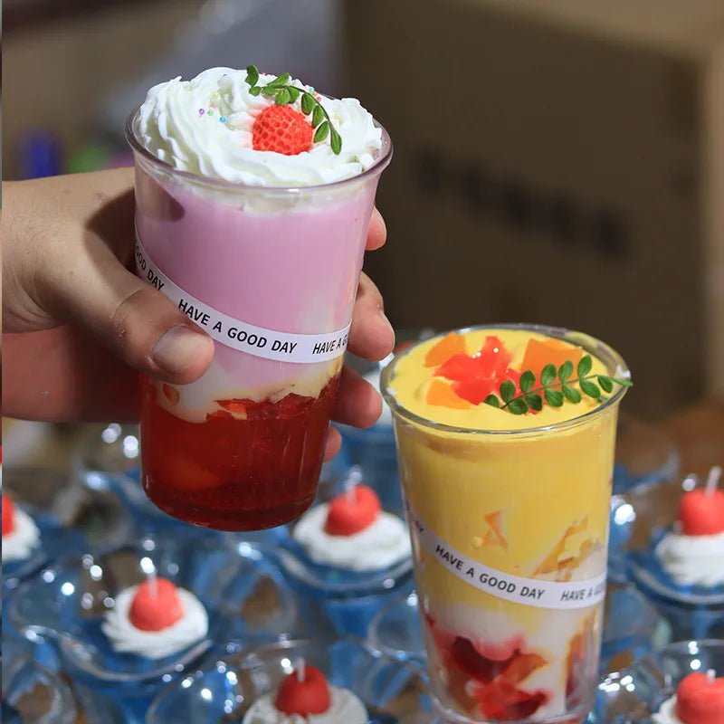 Bougies Parfumées Artisanales en Forme de Thé au Lait | Création Mignonne aux Couleurs Vives - Décoration & Ambiance Douce bougie - KAWAII FAVIE