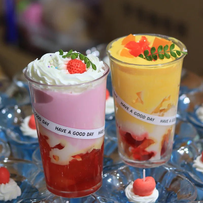 Bougies Parfumées Artisanales en Forme de Thé au Lait | Création Mignonne aux Couleurs Vives - Décoration & Ambiance Douce bougie - KAWAII FAVIE