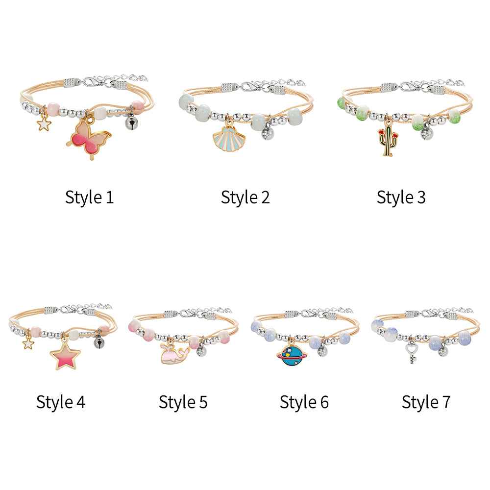 Bracelet Couple en Céramique avec Charme Cœur | Symbole d'Amour - 7 Styles au Choix Bracelet - KAWAII FAVIE