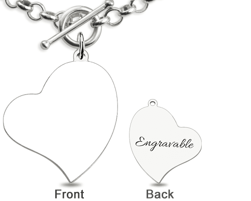 Bracelet Mémoire Cœur Photo en Argent 925 | Personnalisable avec Photo & Message - Cadeau Infini pour Elle Bracelet - KAWAII FAVIE