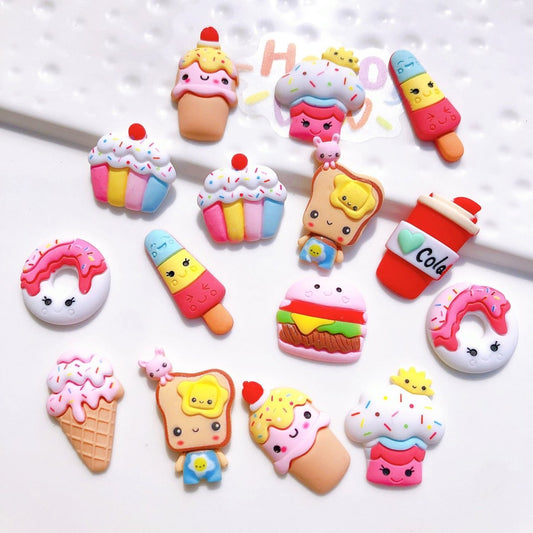 Charmes DIY Coque Téléphone Crème Gel 5pcs - Décor Nourriture Mignon KAWAHIP- KAWAII FAVIE