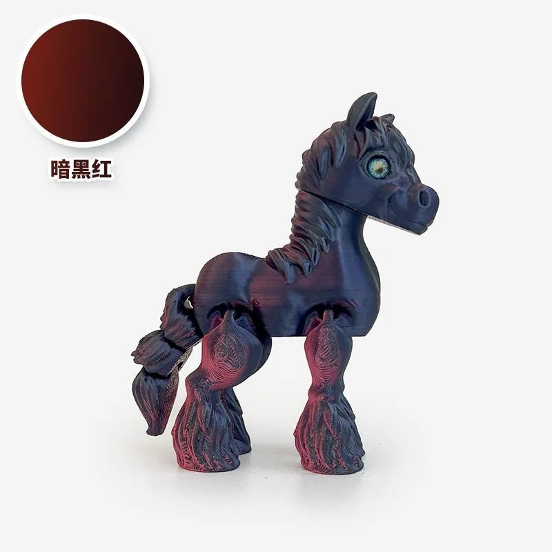 Cheval Articulé Miniature | Jouet Anti - Stress & Décoration Bureau - Impression 3D PLA Jouet 3D - KAWAII FAVIE