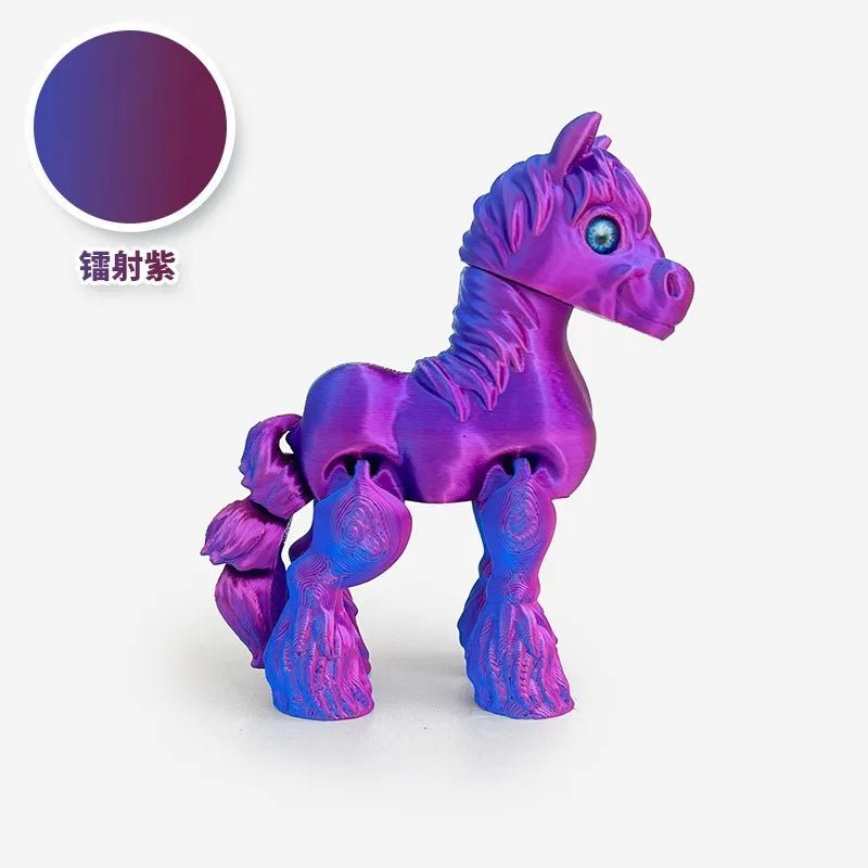 Cheval Articulé Miniature | Jouet Anti - Stress & Décoration Bureau - Impression 3D PLA Jouet 3D - KAWAII FAVIE