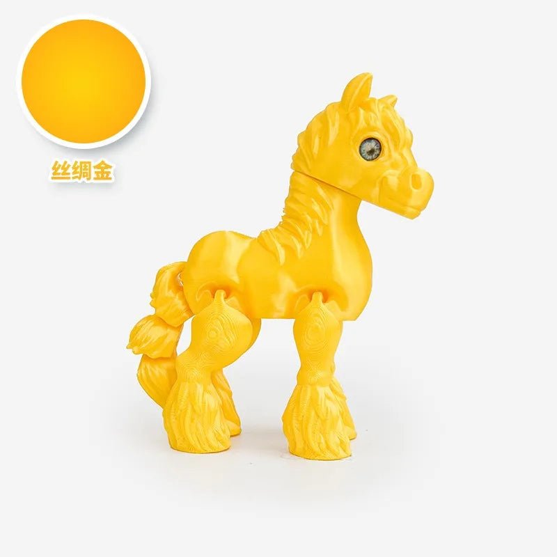 Cheval Articulé Miniature | Jouet Anti - Stress & Décoration Bureau - Impression 3D PLA Jouet 3D - KAWAII FAVIE
