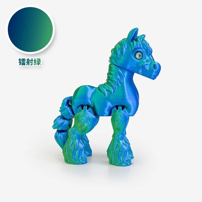 Cheval Articulé Miniature | Jouet Anti - Stress & Décoration Bureau - Impression 3D PLA Jouet 3D - KAWAII FAVIE